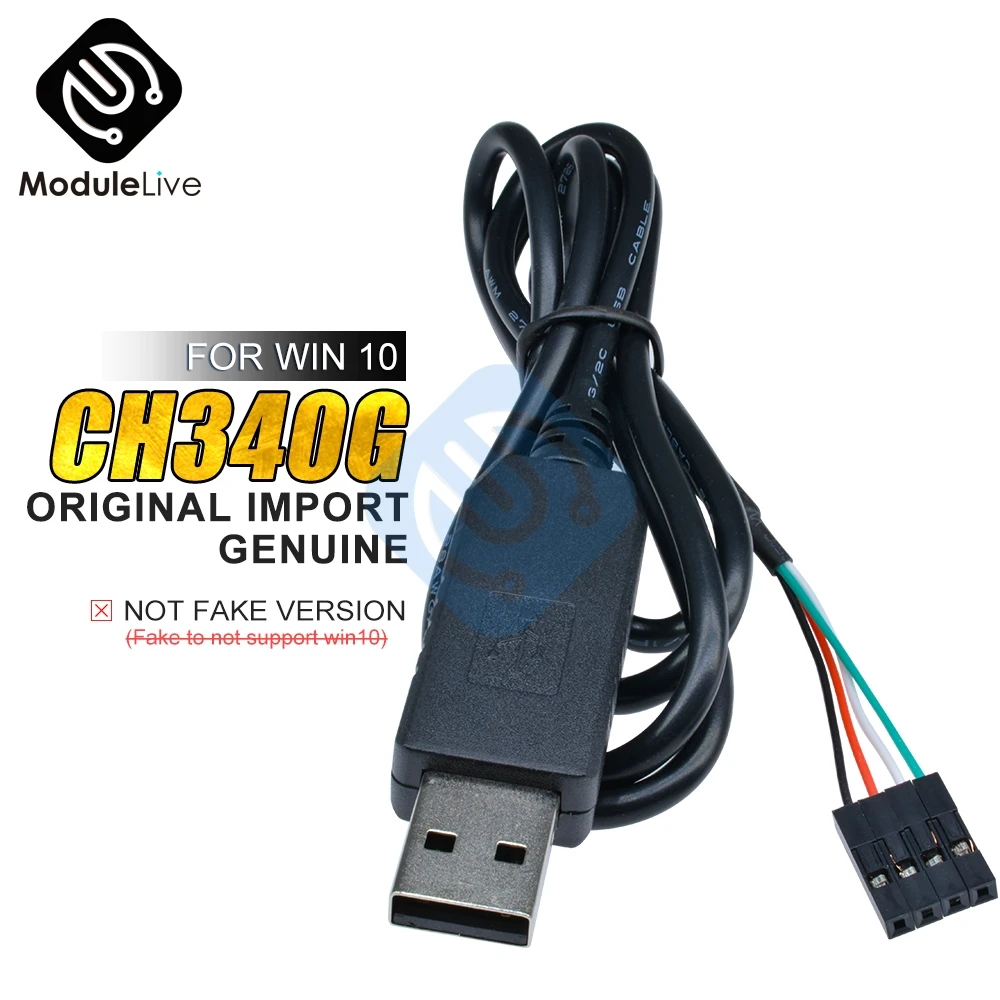 Для Arduino 51 Raspberry Pi новый оригинальный CH340 CH340G кабель для скачивания USB к TTL Серийный