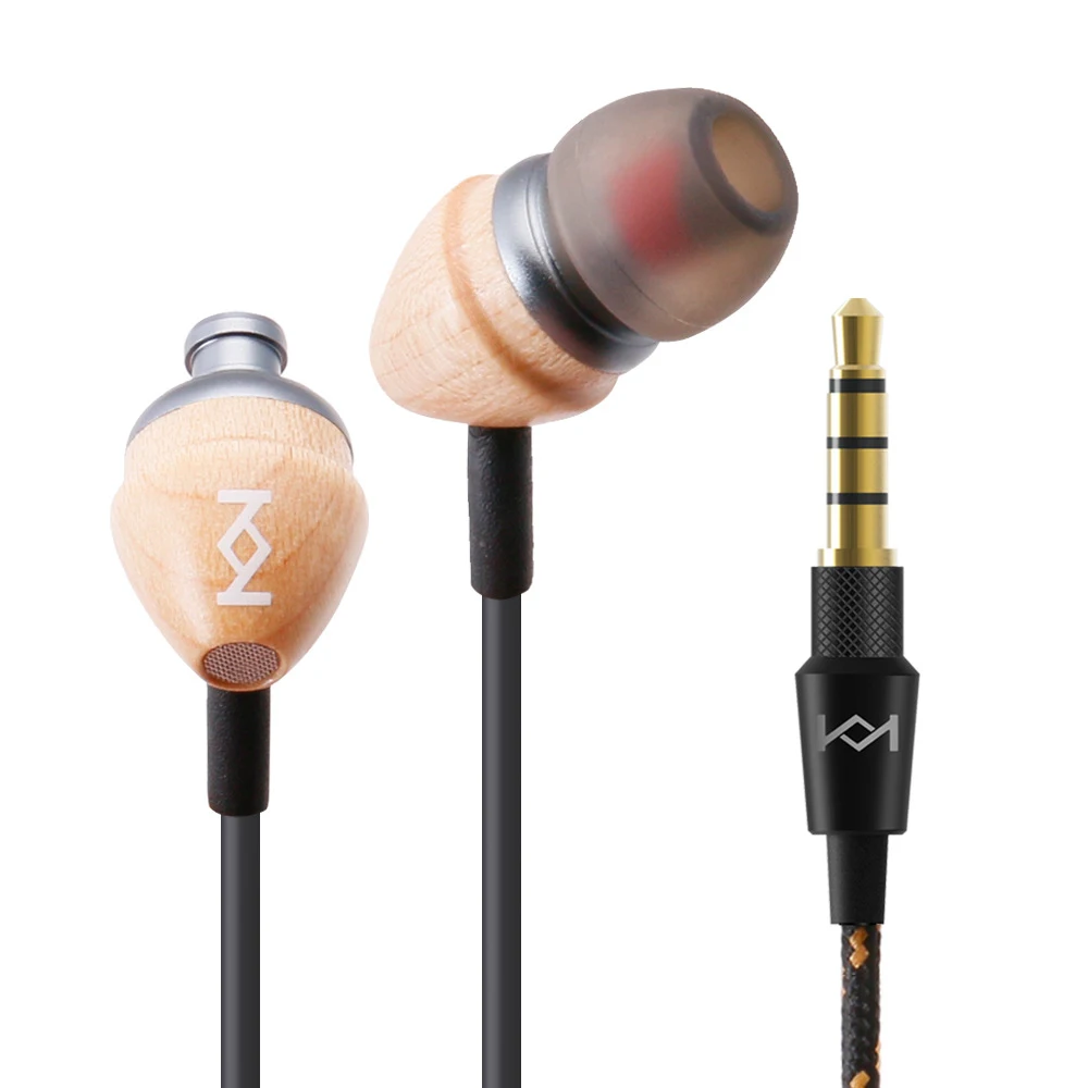 H-70 деревянный In-Ear объемный звук стерео Bass Наушники 3.5 мм телефон гарнитура Музыка