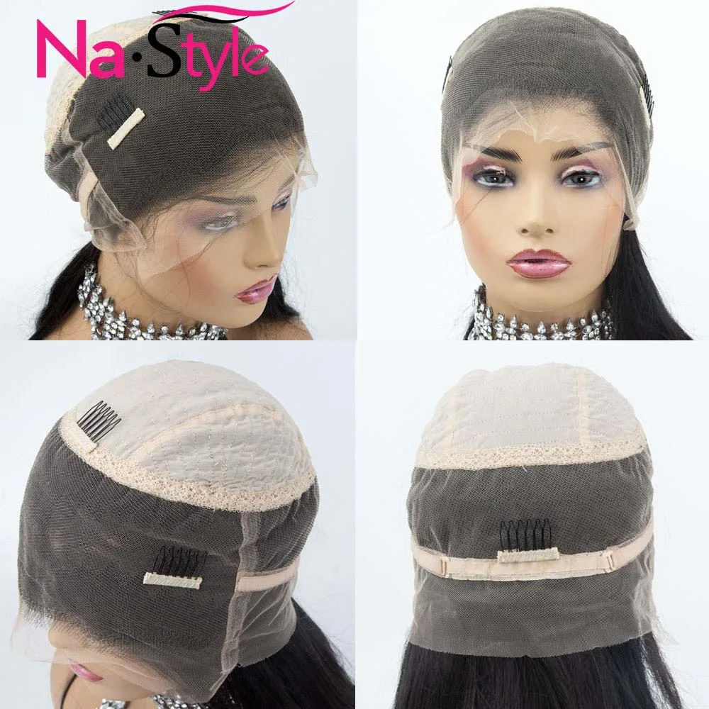 Transparent Lace HD прозрачные кружевные парики 360 кружевные передние парики с предварительно выщипанными детскими волосами объемные волнистые человеческие волосы парик невидимые кружевные передние парики - Цвет: Transparent Lace