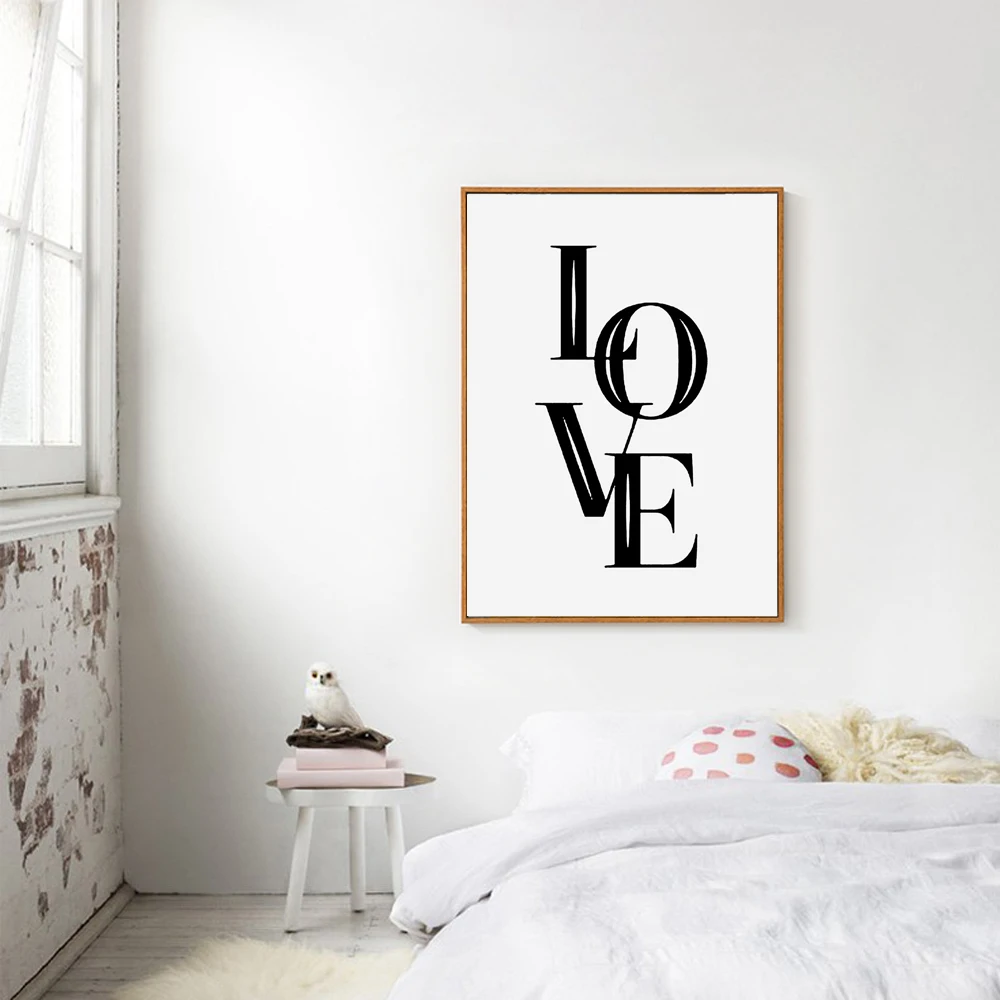 Картина на стену с надписью Love Wall|paintings on the wall|the paintingswall art |