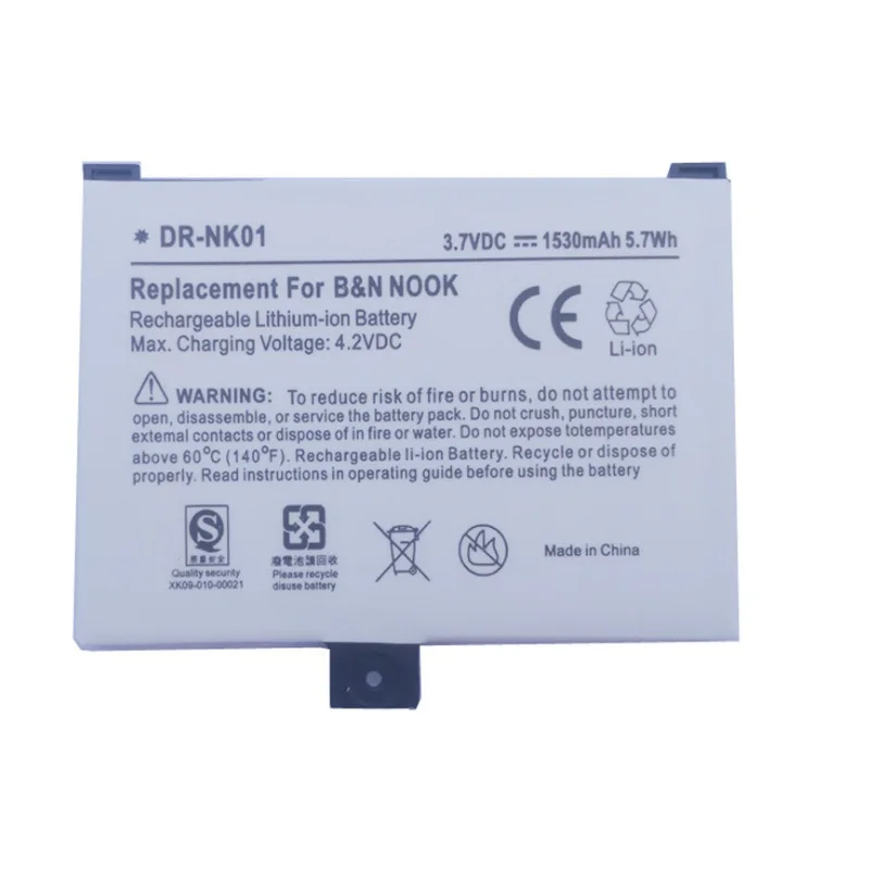 3,7 в батарея для BARNES& NOBLE BNRV100 NOOK классический e-ридер Li-Po аккумуляторная Замена BNRB1530/BNRB454261/9BS11GT/BNRZ100