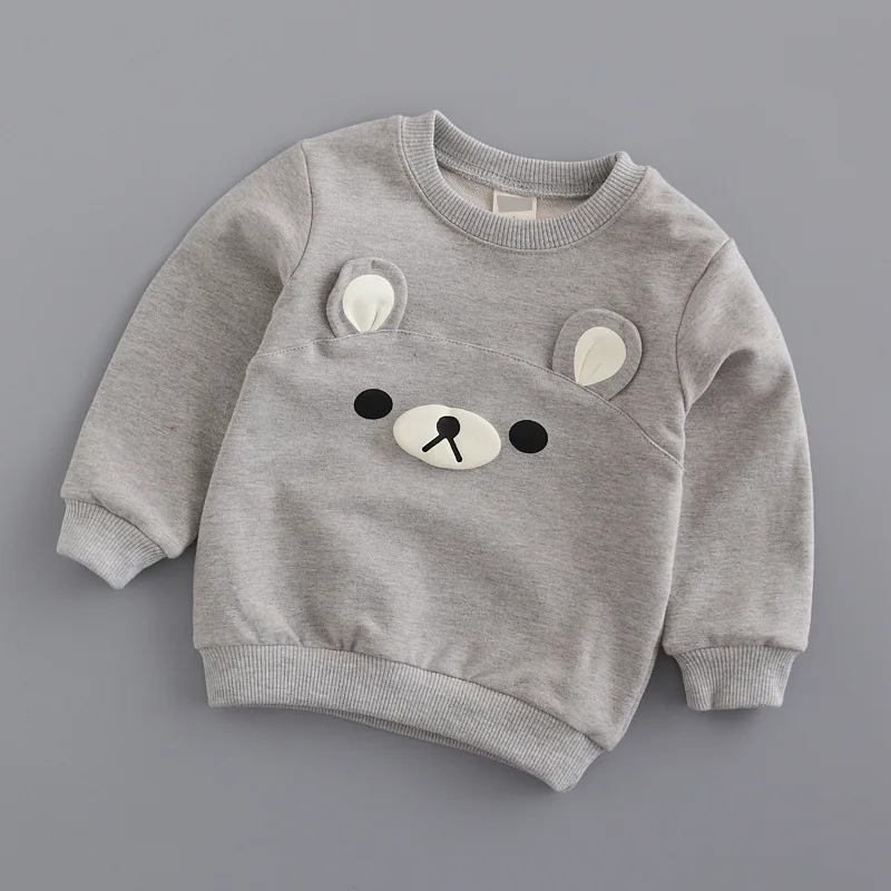 

Hot Sale Children Cotton Long Sleeve Hoody JCHAO Kids Casual Lovely Cartoon Bear Cubs Hoodies 2-7T Boys girls Sweatshirts