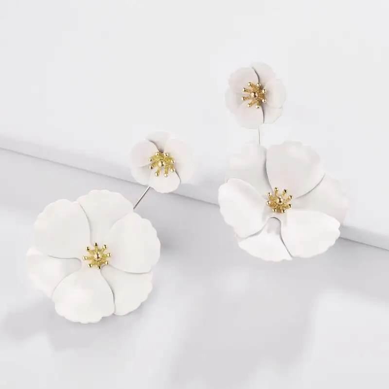 Ювелирные изделия joolim оптом/9 цветов розовый зеленый белый серый цветок серьги для женщин ювелирные изделия