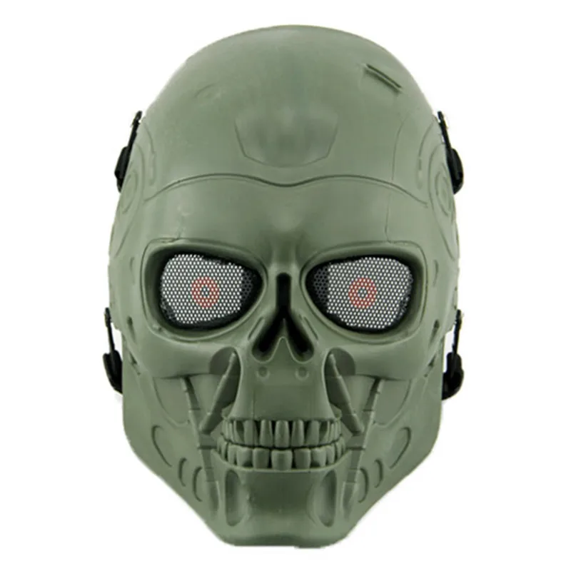 Бесплатная доставка маска Терминатора из двух частей маскарадный костюм на