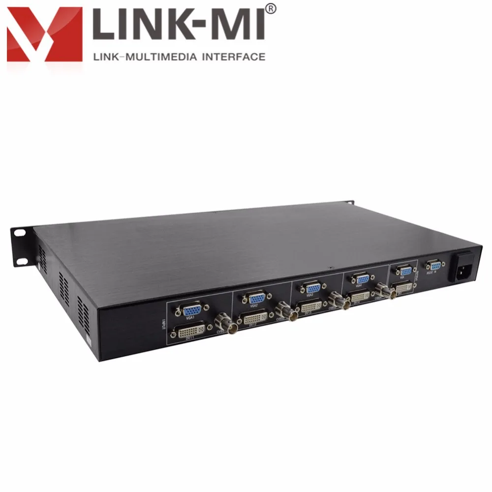 LINK-MI SD41 цифровой/аналоговый CVBS/VGA/DVI 4-канальный видео мультиплексор с сильной