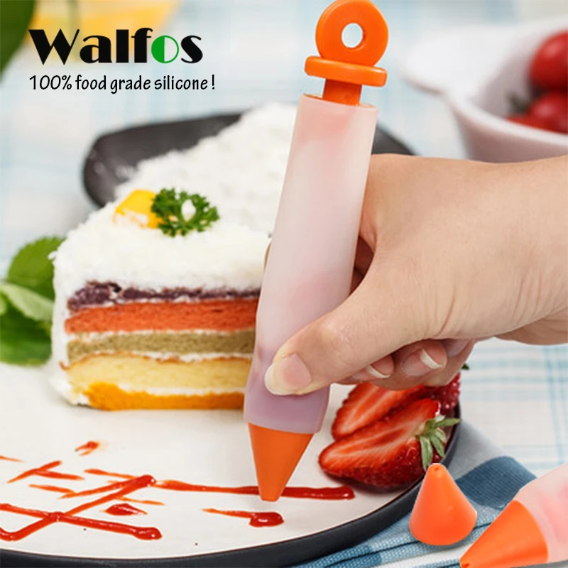 WALFOS еда декоративные ручки силиконовый шоколадный торт крем варенья глазурь