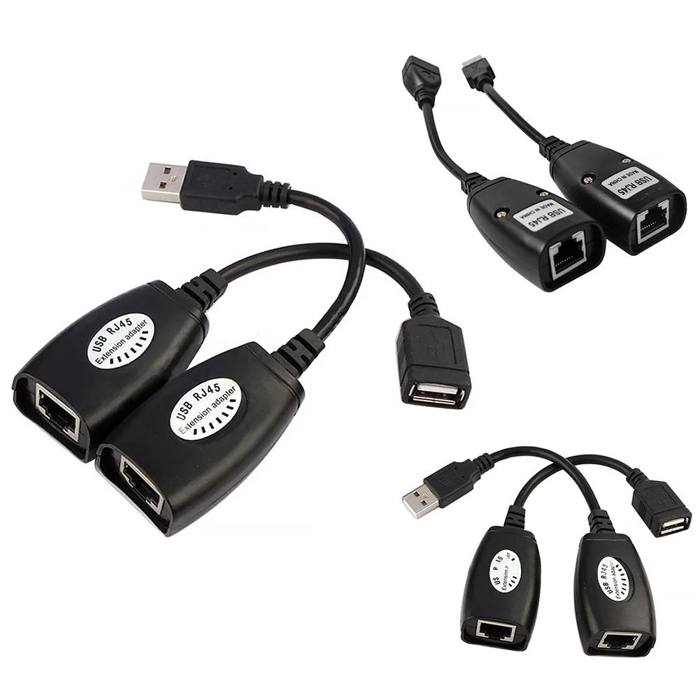 USB RJ45 удлинитель Ethernet адаптер расширитель через комплект повторителя кабель LAN