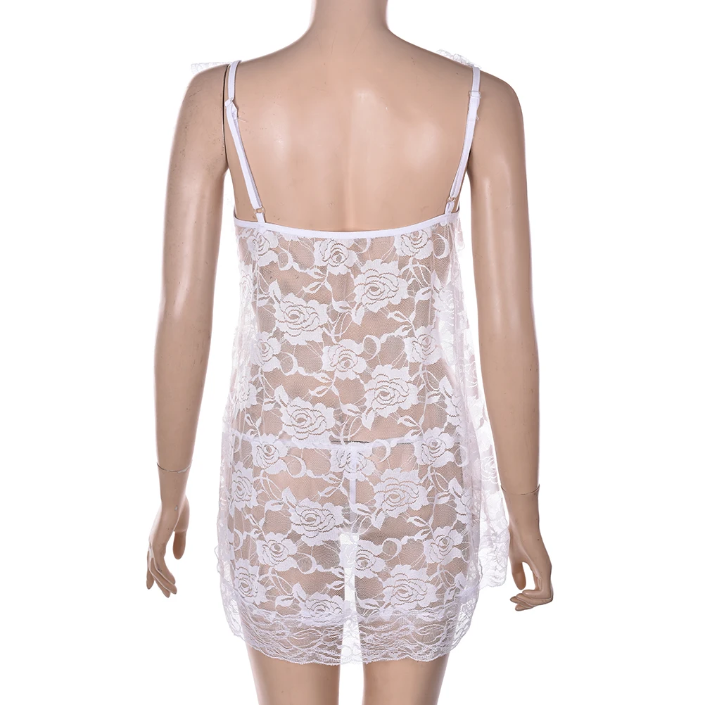 1 комплект сексуальное женское кружевное белье Babydoll спереди Открытое ночное