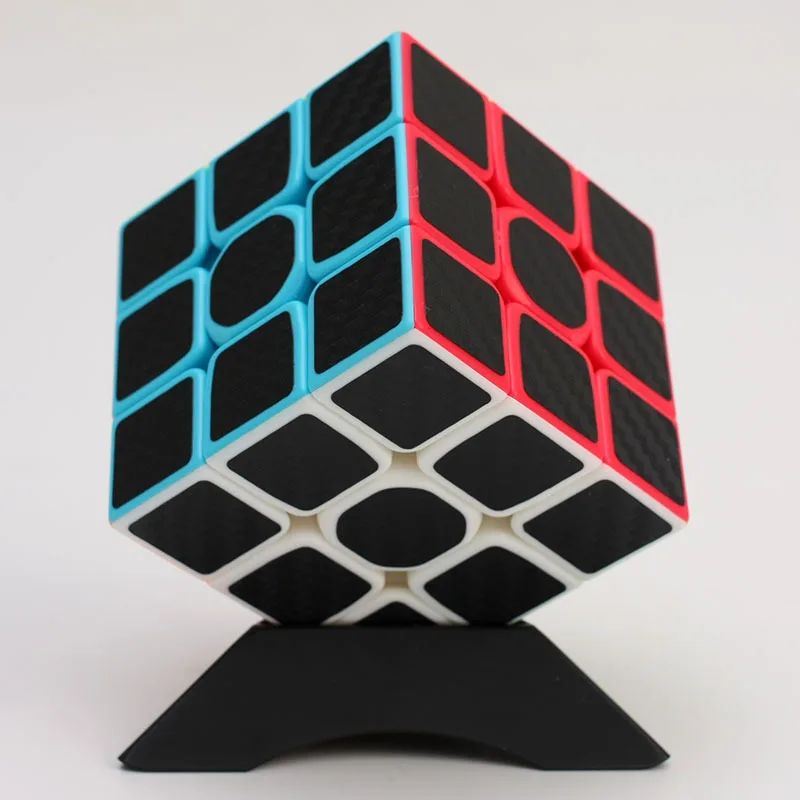 3x3x3 наклейка из углеродного волокна скорость магические кубики головоломка игрушка для детей подарок игрушка для молодых взрослых инструкция Профессиональный Кубик Рубика