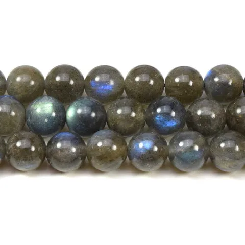 Натуральный лабрадорит бриллиантовая бусина высококачественный камень