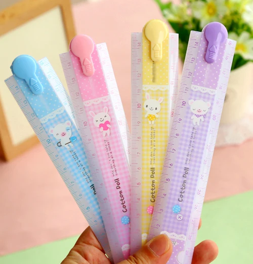 1 шт./лот UTE пластиковая линейка конфеты цвет складной правители для детей 30 см
