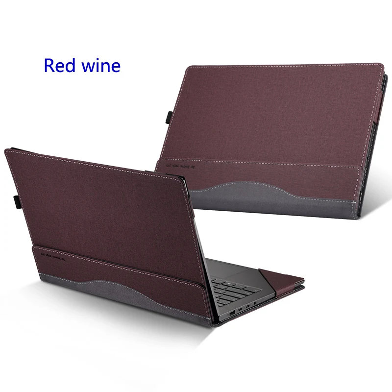 Red wine Чехол для lenovo Йога C930 13," 920 910 900 сумка для ноутбука, для занятий йогой 7 Pro 13IKB 6 5 4 Pro из искусственной кожи защитный чехол в подарок - Цвет: Red wine