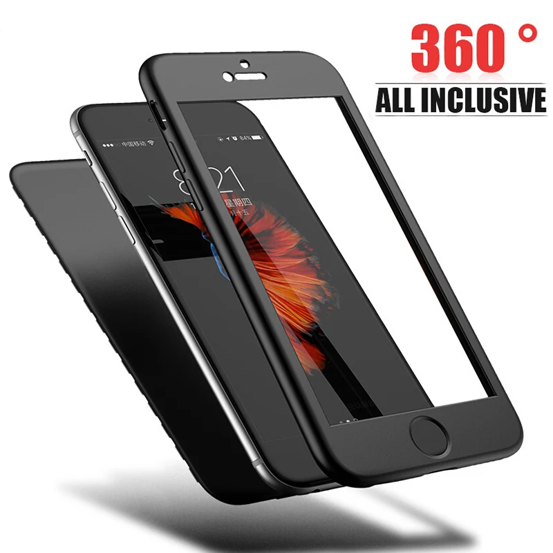 YAMIZOO чехол для iPhone 6 6s 7 8 x Plus 360 полный корпус Защитные чехлы телефонов силиконовый
