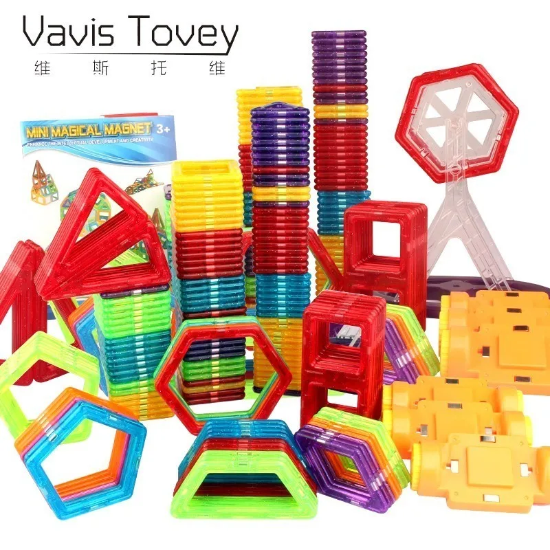 Vavis тови мини магнитных блоков 3D Образовательные Кирпичи Магнитный конструктор