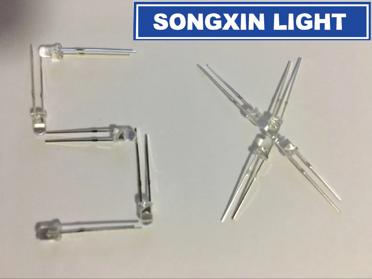 XIASONGXIN светильник 50 шт. 3 мм Фиолетовый/УФ светодиодный супер яркий F3 диоды 390 410NM F3MM