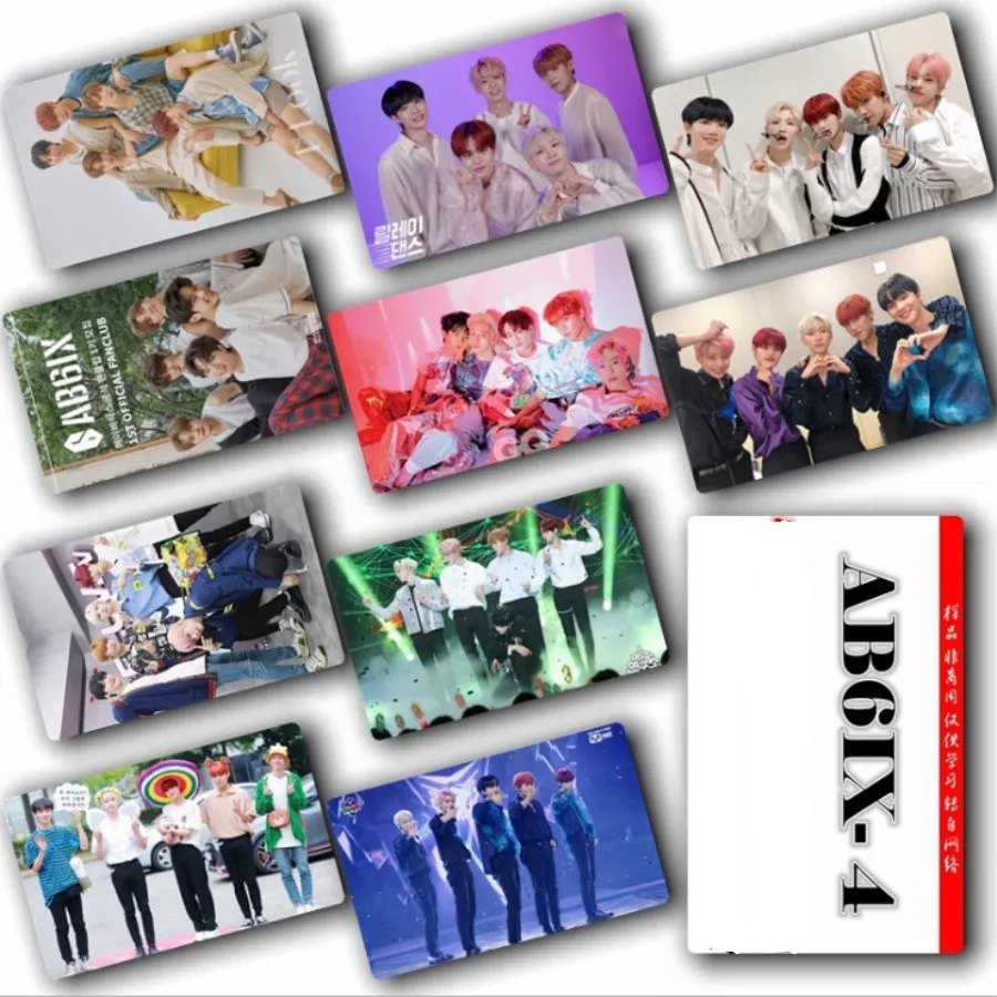 4 Kpop AB6IX кристальная карточная наклейка Young Min Jeon Woong Фотокарта Donghyun wo-jin Photo Stikcy Card - Цвет: 4