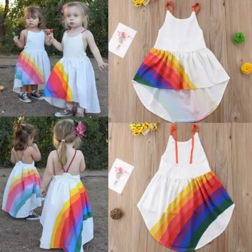 Новорожденные малыши Девочки Принцесса Радуга ремень официальный конкурс