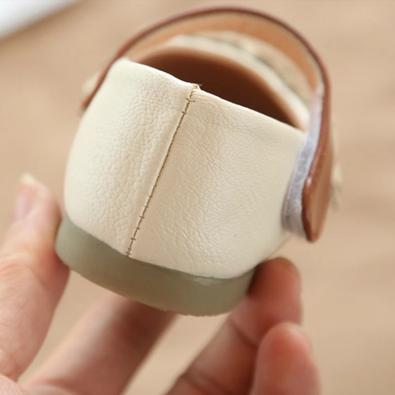 Shoes for Kids Floral Baby Girls Breathable Leather Children Flower Princess Soft Muscle Bottom Boys | Детская одежда и обувь