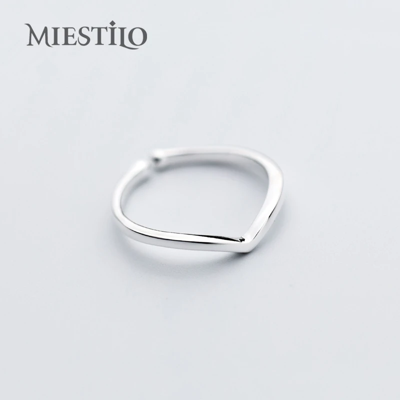 MIESTILO Новое изящное кольцо с маленьким пальцем регулируемое из стерлингового