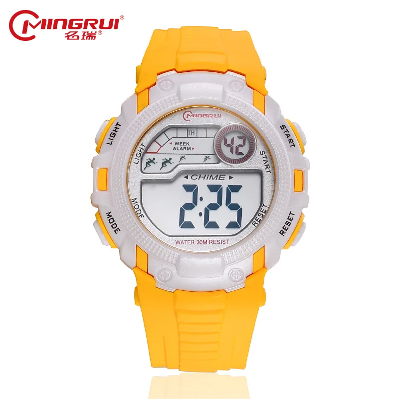 Цифровые часы MINGRUI детские водонепроницаемые силиконовые спортивные для