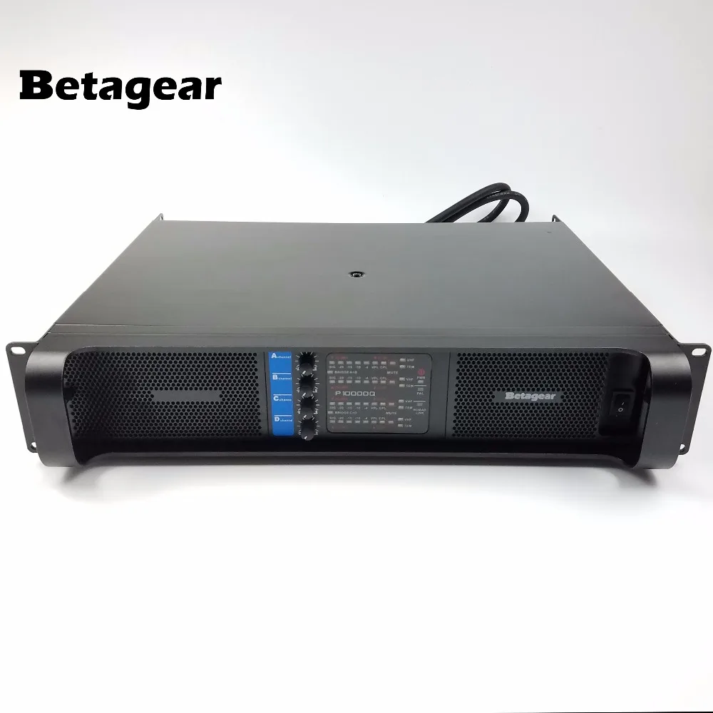 Betagear Lab BT10000q аудио усилитель линейный массив Ампер сабвуфер усилитель мощности 10000q gruppen профессиональный усилитель 2500 Вт* 4