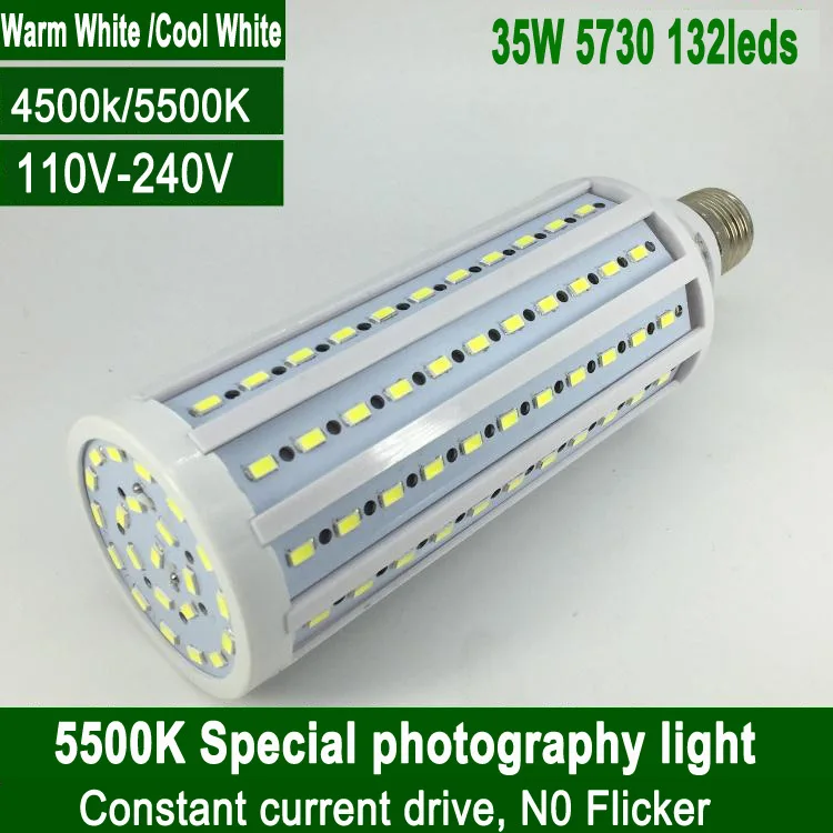 6 шт./лот 110 В 220 E27 E40 20 Вт 35 45 4500 к 5500 специальная фотография светодиодные лампы