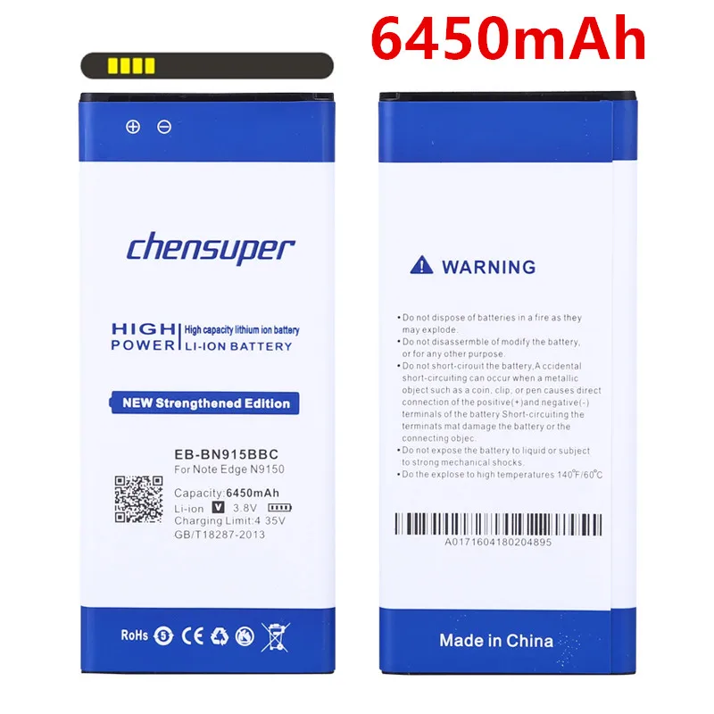 Chensuper 6450 мАч EB-BN915BBC для Сань Син GALAXY Note Edge N9150 Батарея N915K N915L N915S N915X, N915 N915A N915D N915F N915FY