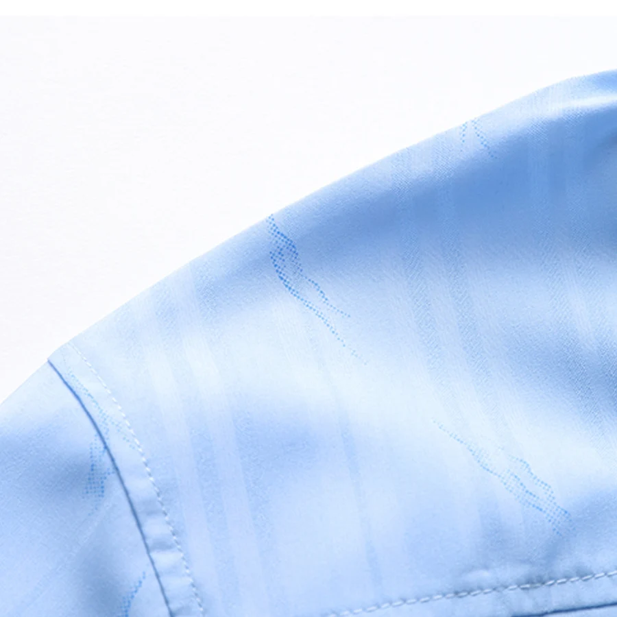 Мужская Повседневная рубашка голубая/белая/зеленая однотонная Классическая с