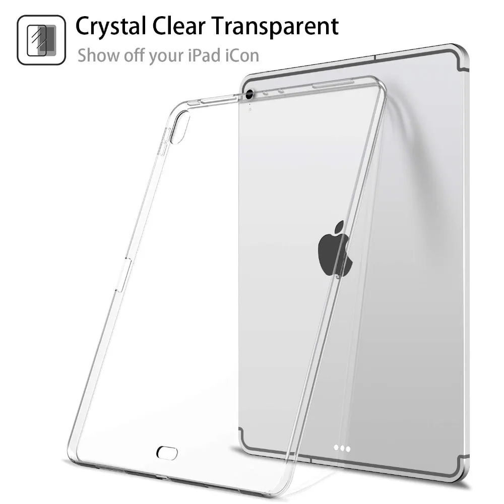 Для Apple iPad Pro 11 2018 ультратонкий прозрачный мягкий силиконовый защитный чехол из