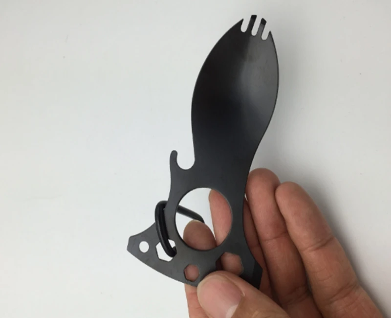 100 шт./лот карманная Ложка Вилка гаечный ключ открывалка для бутылок набор с