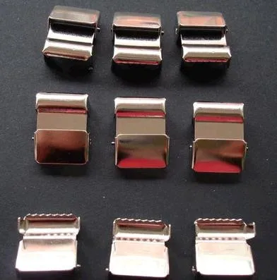 Подтяжки для пустышек серебристые металлические 25 мм зажимы лент Набор