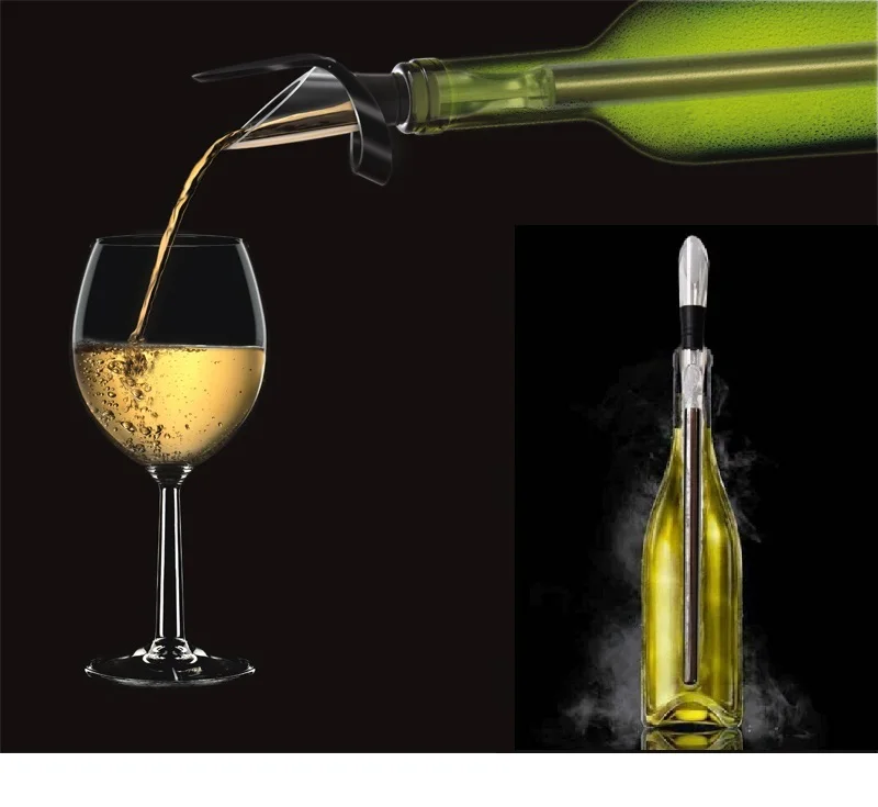 Новое прибытие срочная нержавеющая сталь барная посуда кулер вино Pourer с холодным