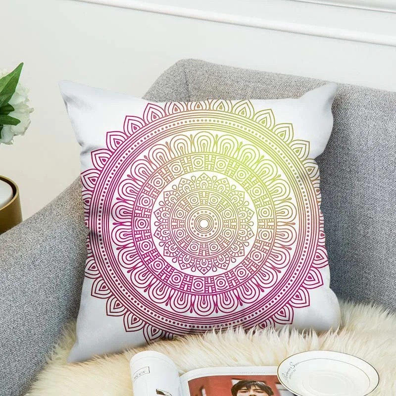Хиппи Мандала чехол для подушки из полиэстера геометрический богемный Индийский