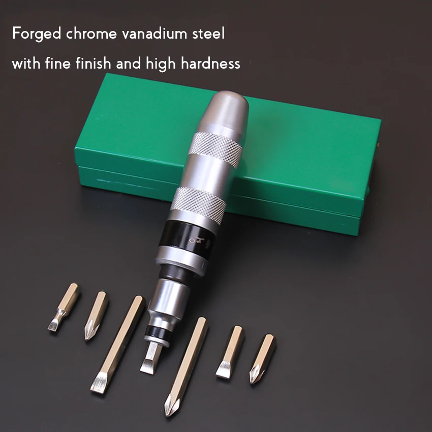 Impact Screwdriver Set Professional Portable 1 Handle + 6/7/12 Heads Stubborn Screw | Инструменты