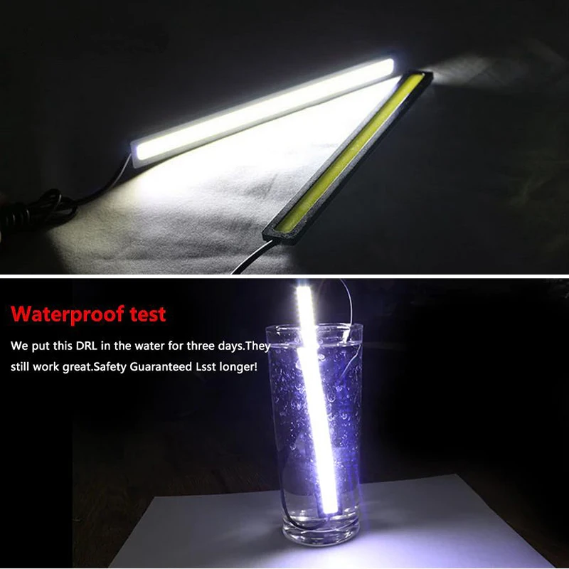 2x Светодиодный дневной светильник Водонепроницаемый дневные ходовые огни лампы