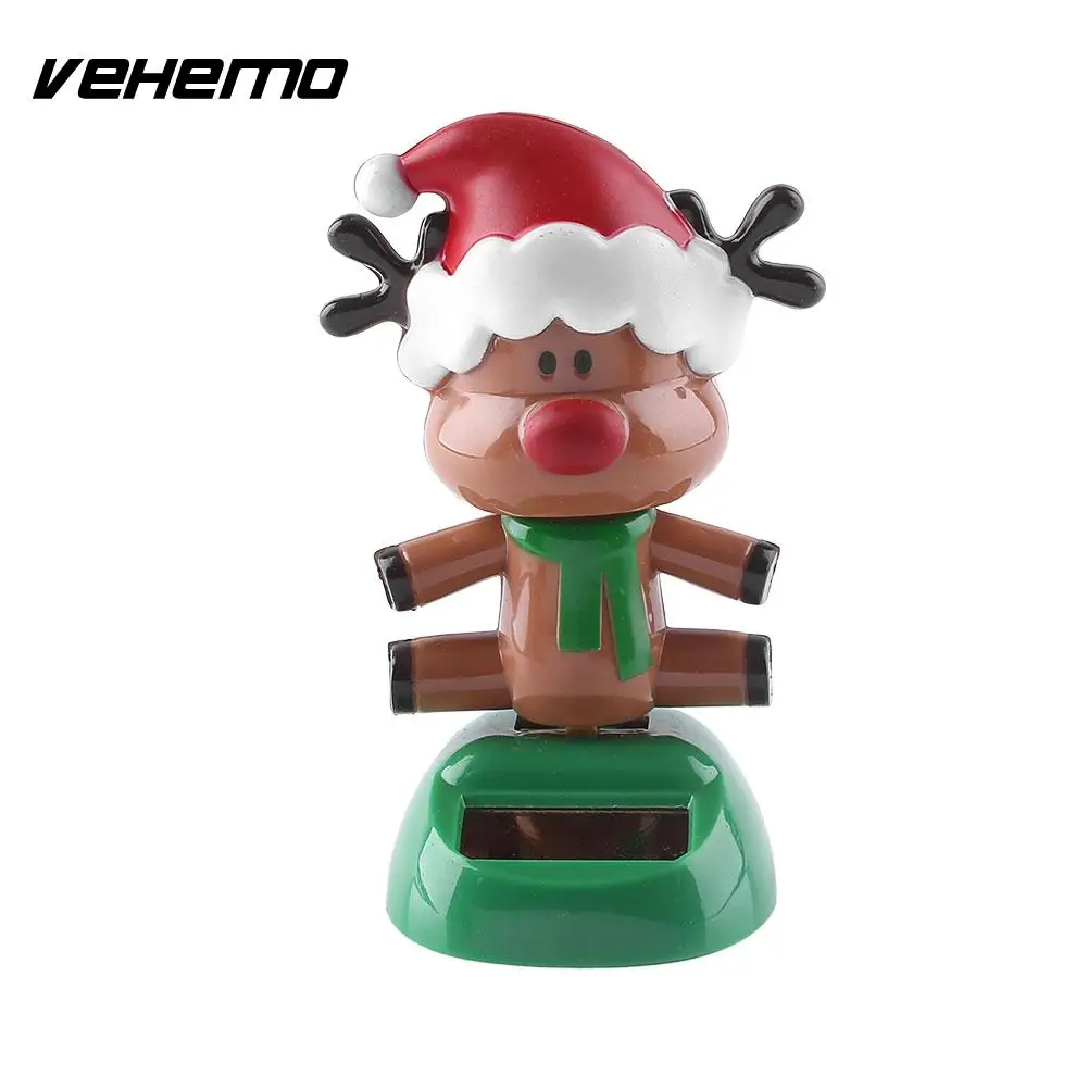 swing deer man Автомобиль на солнечных батареях автоматически качается игрушка-животное Авто Креативные украшения подарок домашний Декор Рождественская декоративная кукла танцовщица Милая - Название цвета: swing deer man