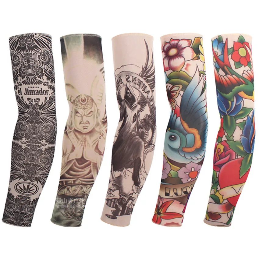 200 шт. новая мода для взрослых вождения Солнцезащитная татуировка на руку рукавах