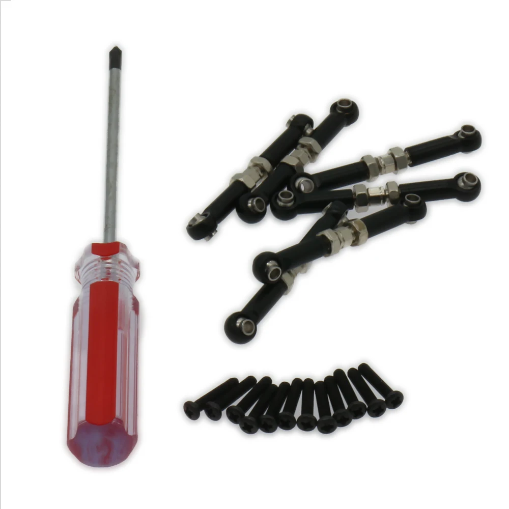 6 шт. рулевой тяги + 1 отвертка для модели Rc Hobby Car 1/18 Wltoys A959 A969 A979 K929 A580068 запчасти