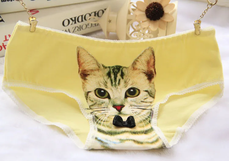 Girls Cat Panties Kids Cotton Underwear Teenage Panties For 12-20Y Casual Children Underwear Female Brief Culotte Femme