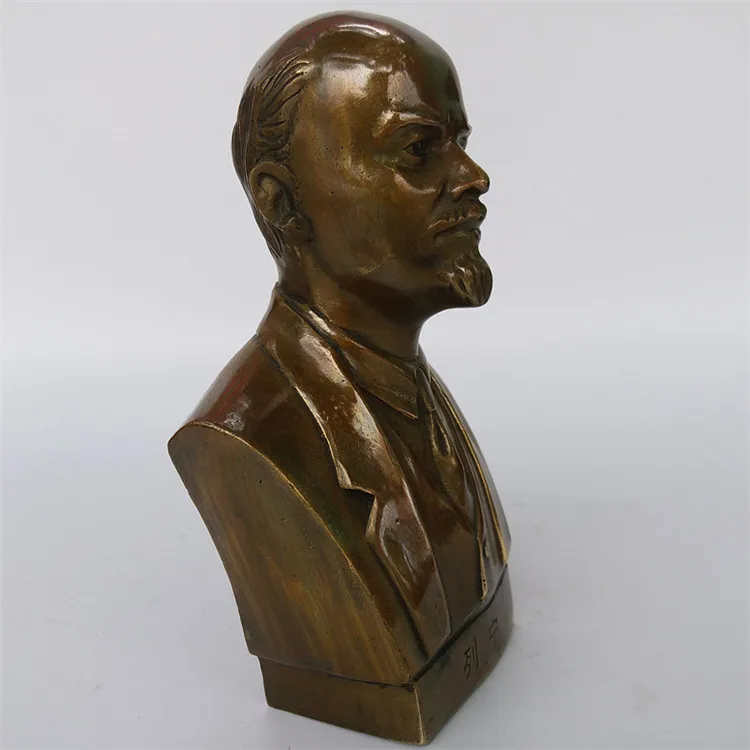 Русская статуя из чистой меди средней длины Ленина поделки для украшения дома