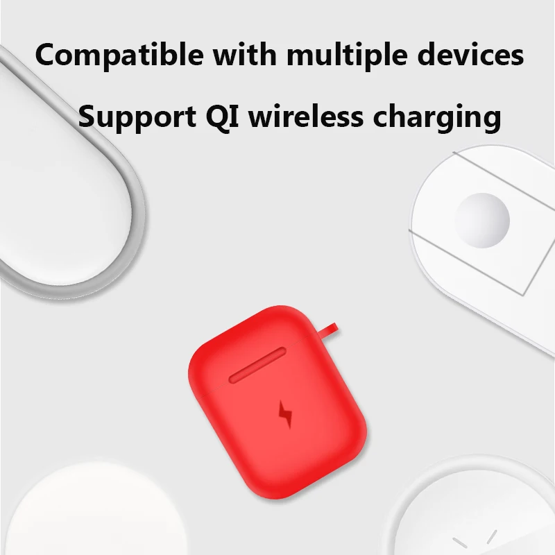 Чехол Suntaiho для Airpods беспроводное зарядное устройство Qi Apple airpods чехол наушников с