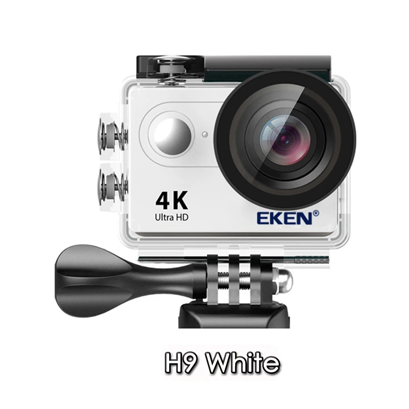 H9 white Оригинальная Экшн-камера eken H9R H9 Ultra HD 4K WiFi с 2,4G пультом дистанционного управления 2," экраном 30 м водонепроницаемая Спортивная мини-камера - Цвет: H9 white