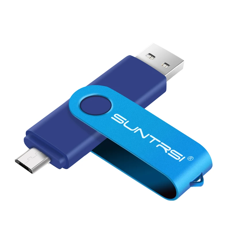 Suntrsi OTG USB флеш накопитель поворотный оптовая продажа флешка для Android смартфона