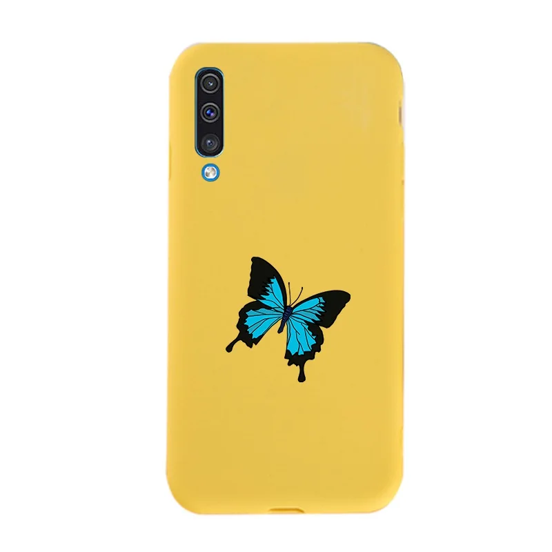 Lamo чехол, окрашенный чехол для samsung Galaxy A50, силиконовый мягкий ТПУ чехол s для samsung A40 A10 A30 A70, розовый милый желтый чехол
