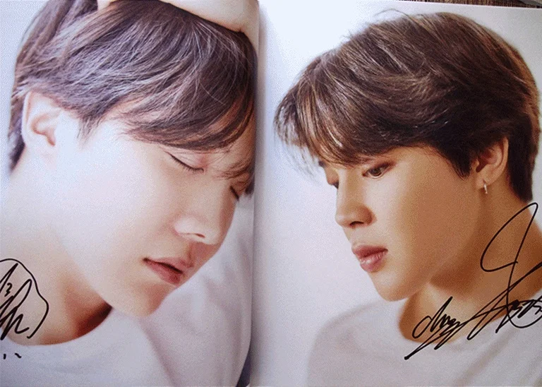 Подписанный Bangtan мальчики с автографом Фотокнига выставочная книга+ подписанная фото K-POP ограниченная версия