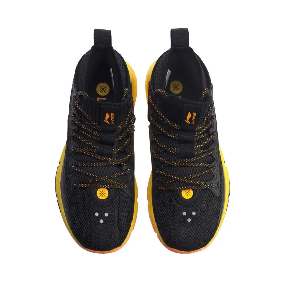 Li Ning Мужская деление V Wade Профессиональная баскетбольная обувь Подушка моно
