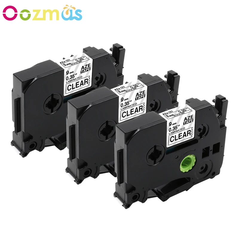 Горячая Распродажа черная Кассетная лента Oozmas 3 шт./лот совместимая с 9 мм