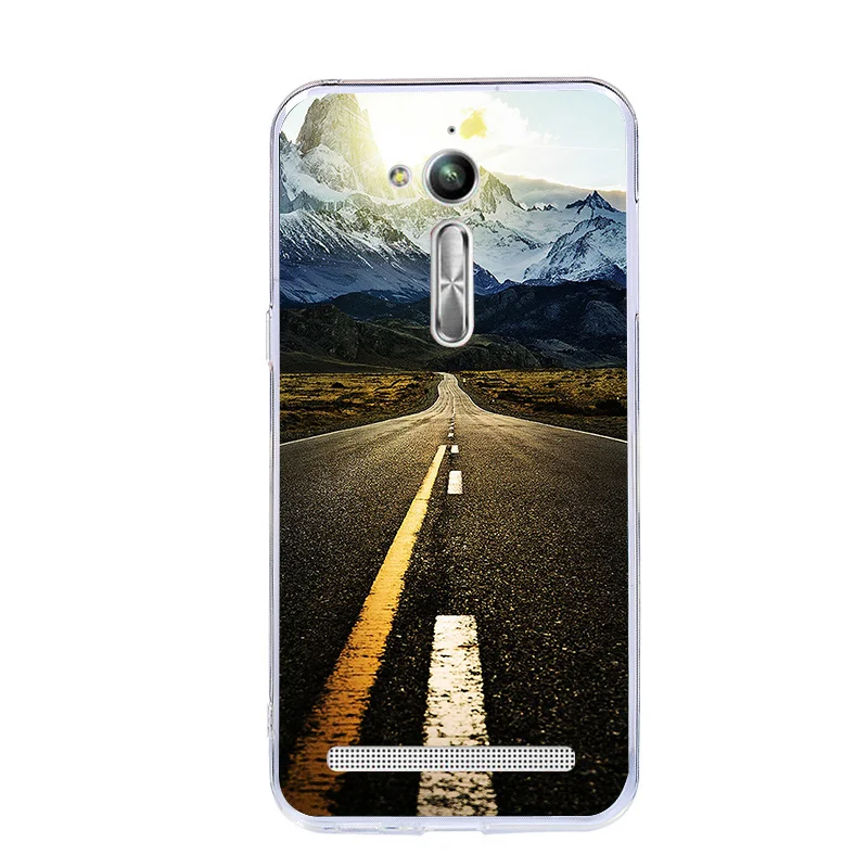 ZB500KL TPU Cover For ASUS Zenfone GO Soft Case Silicone Painted X00AD Painting Phone Bags Coque |
