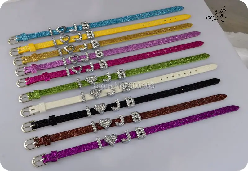 Я люблю JB Джастина Бибера белиря супер звезда блестящий кожаный браслет слайдер