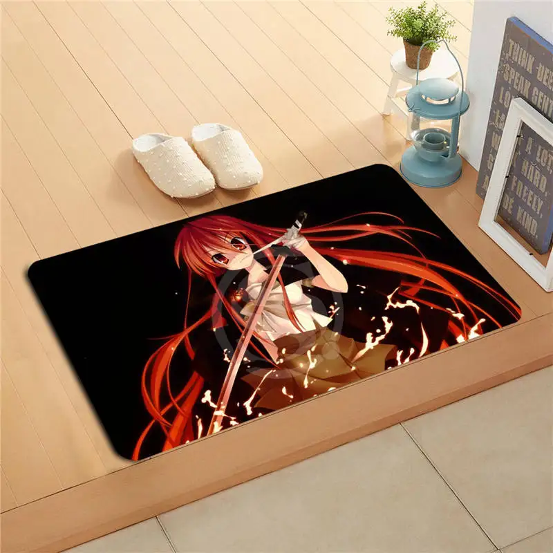 W620 #3 пользовательский девушка шакюган no shana Anime дверной коврик с акварельной
